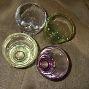 Multi colored shot glasses set of 4